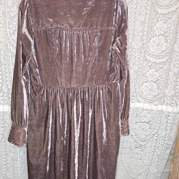 Anthropolgie Holding Horses Velvet Shirt Dress, Longsleeve, Womens XS - Picture 7 of 8